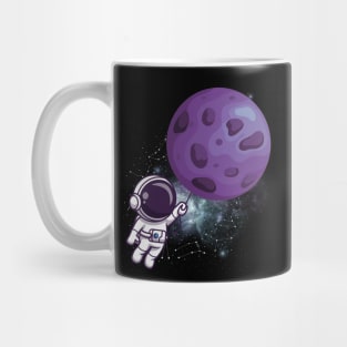 Flying astronaut Ufo alien funny cute spaceship moon mars cosmic space Mug